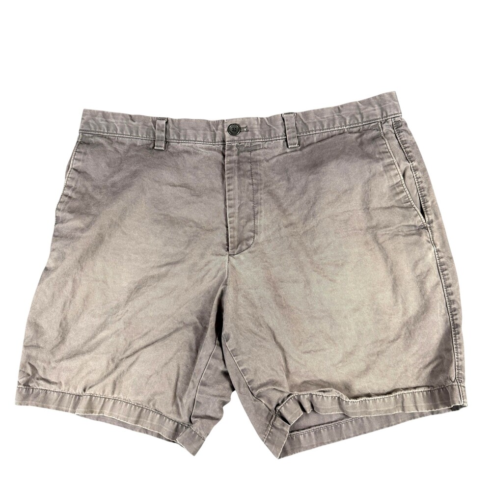 Banana Republic Shorts Mens 38x9 Gray Chino Flat Front Cotton Casual Summer